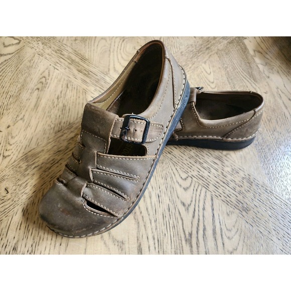 Birkenstock Fisherman Madeira T Strap Brown Leather Sandals 42 Womens 9 Mens 11 - Picture 3 of 7